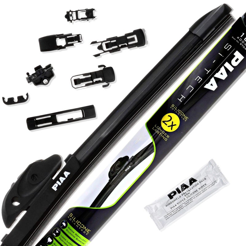 PIAA 97035 14 inch Silicone Wiper Blade Si-Tech (350mm) Premium All-Season OEM Automotive Replacement Windshield Wiper Blades (Pack of 1) - Image 1